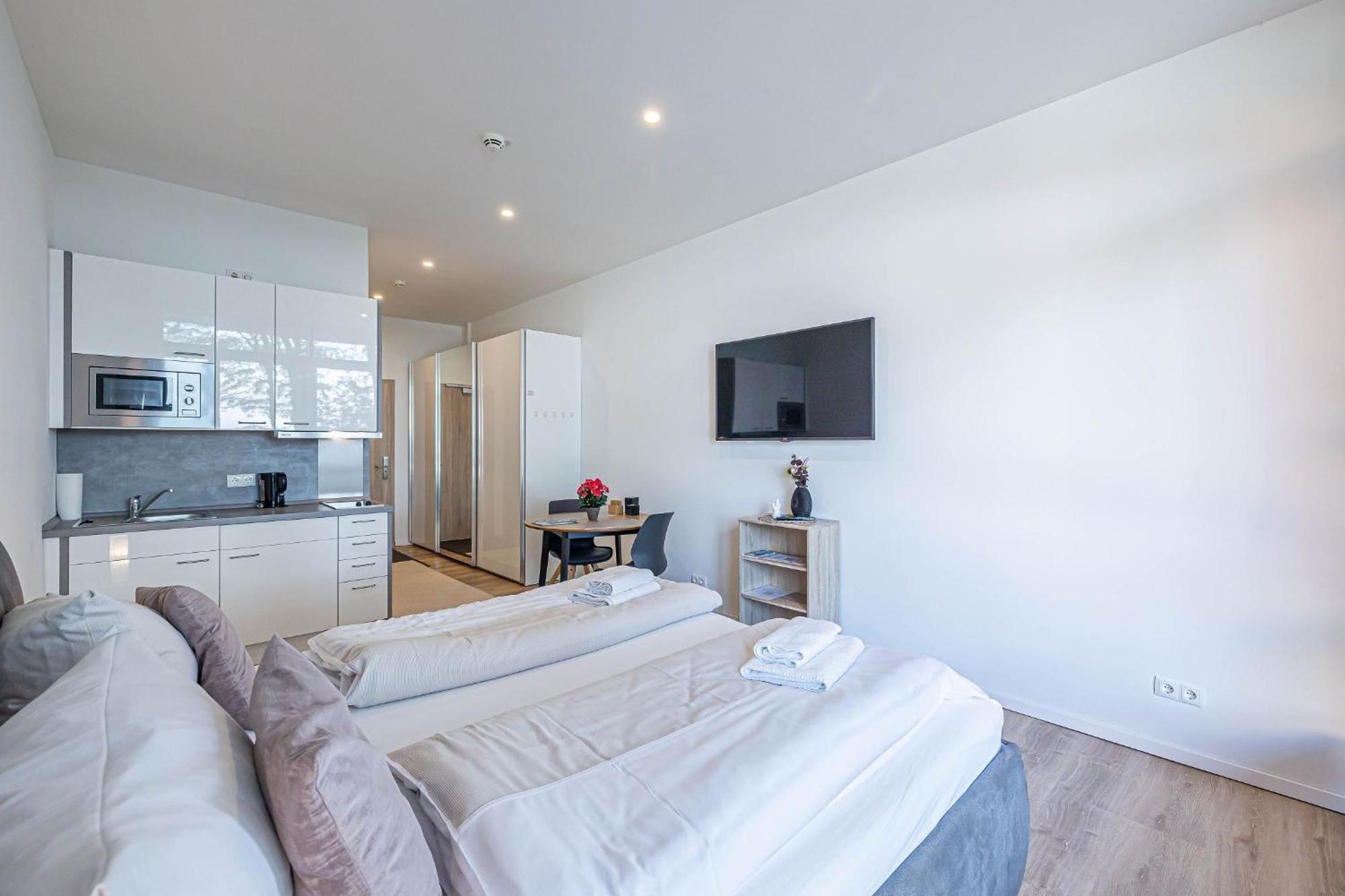 Fewo1846 Intermar - Leichte Brise - Modernes Studioapartment Mit Meerblick Glücksburg Esterno foto