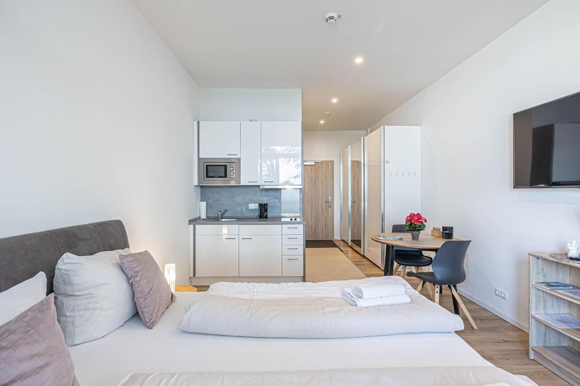 Fewo1846 Intermar - Leichte Brise - Modernes Studioapartment Mit Meerblick Glücksburg Esterno foto