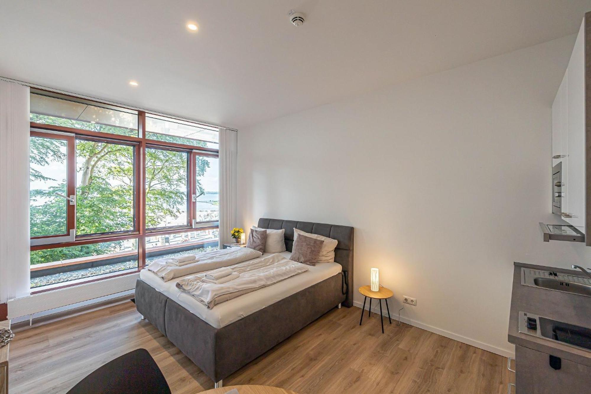 Fewo1846 Intermar - Leichte Brise - Modernes Studioapartment Mit Meerblick Glücksburg Esterno foto
