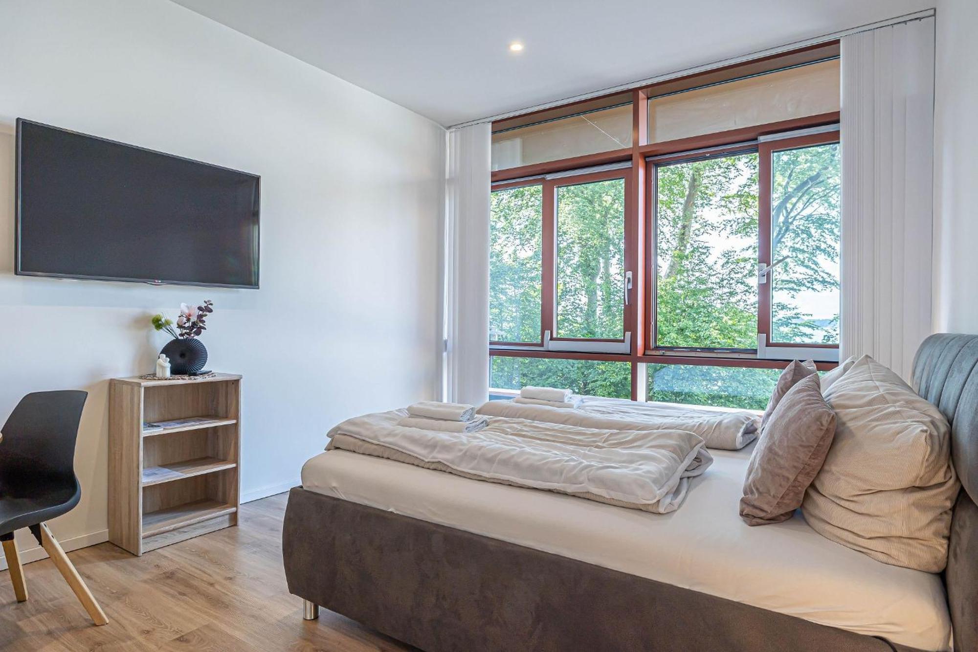 Fewo1846 Intermar - Leichte Brise - Modernes Studioapartment Mit Meerblick Glücksburg Esterno foto
