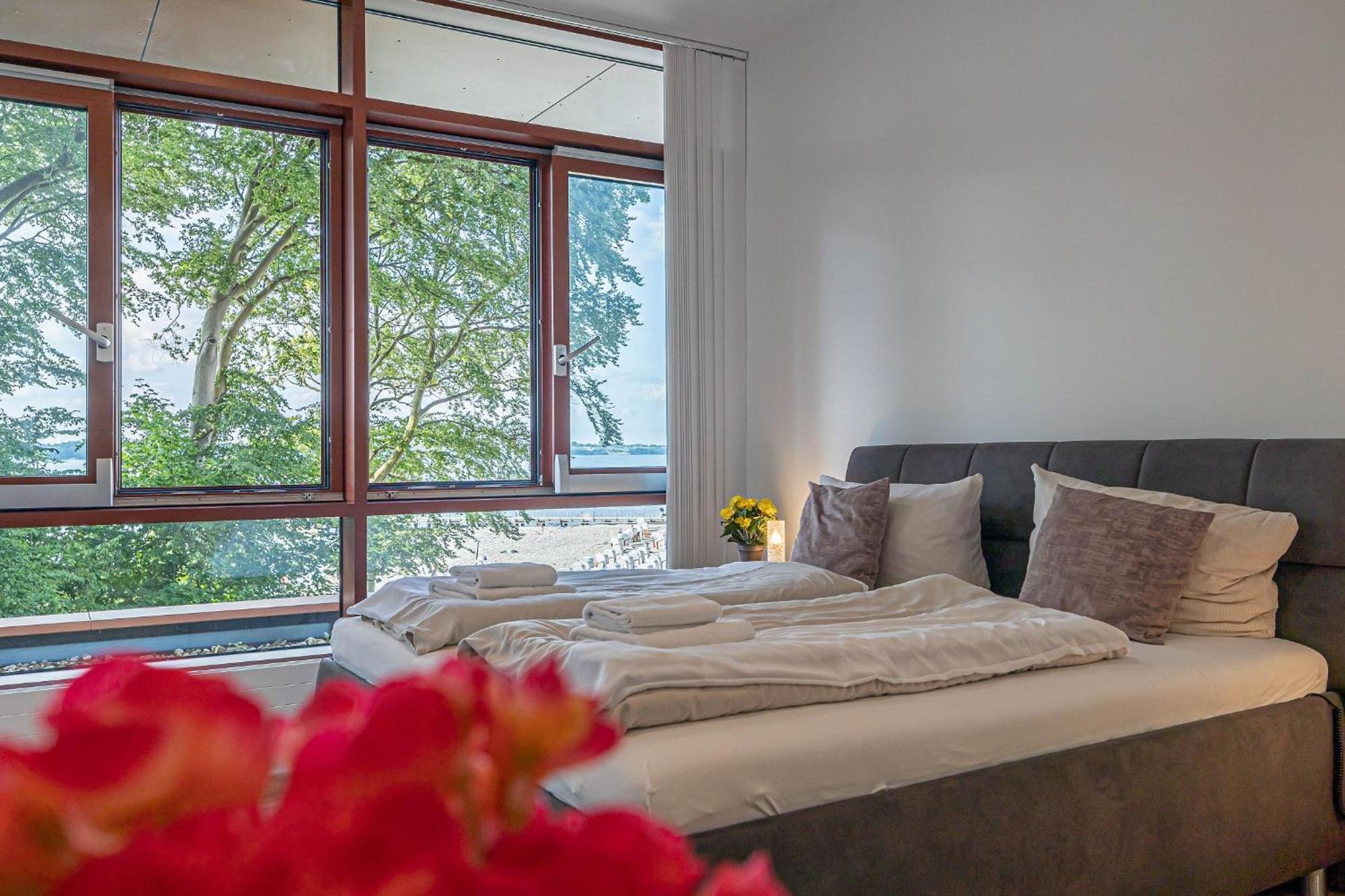 Fewo1846 Intermar - Leichte Brise - Modernes Studioapartment Mit Meerblick Glücksburg Esterno foto